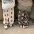 Children plus velvet sports pants fleece casual pants bear printed baby pants